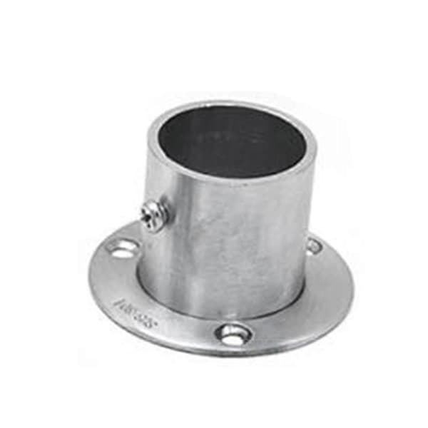 Rustfri brakett 16-32 mm diameter rørstøtteflens for sete for garderobestang, stangholder, endestykke 32mm