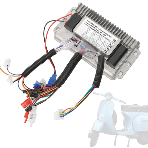 Børsteløs Controller til 1000W Elcykler - Universal 3 Tilstande, Sinus Bølger, 60V-72V, Støbt Aluminiumskal