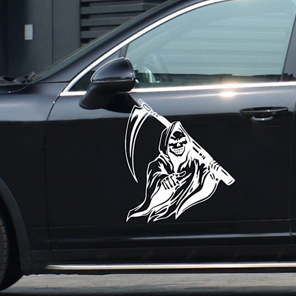 Grim Reaper -leikkauskoneen auton tarra Universaali liima-auton tarra Auton koristetarra