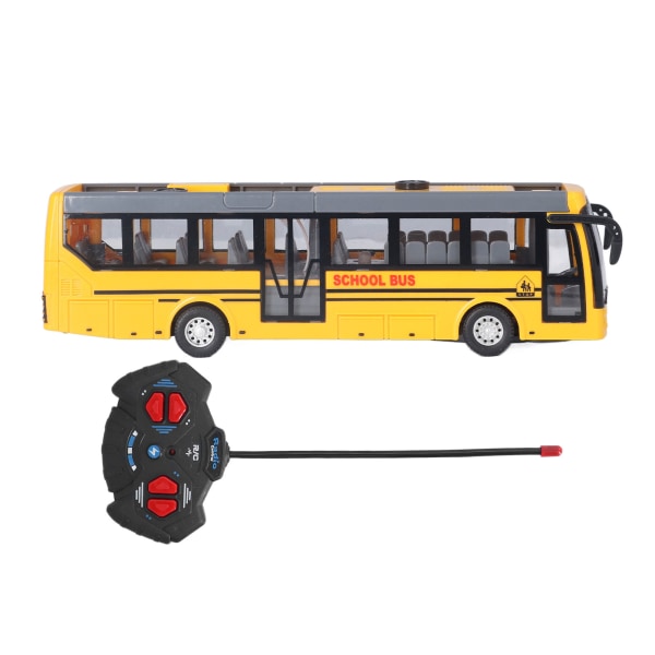 Fjernbetjening Bus Høj Simulering Alle retninger Kørsel Genopladelig RC Skolebus til Børn Gul