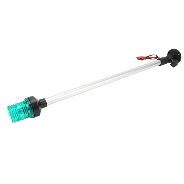 22 tommer LED Fold Down Bådsaglys 360 Grader Rundt Navigation Ankerslys med Aluminiumlegeringsbase til Yacht Skibe Grøn