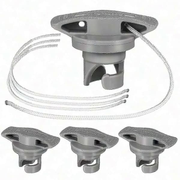 Paddleboard Ventilhætte 4 stk. Erstatning til Oppustelig SUP Kajak Båd Forseglingsudstyr[BEMS] Harmaa 5.00X3.50X3.50CM