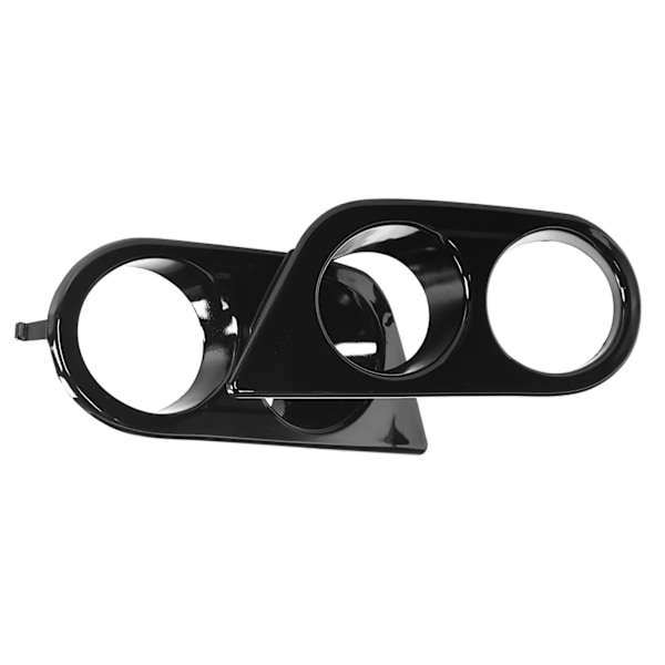 2 stk Frontfanger Tåkelysdeksel Dobbelt Hull Biltilbehør Passer for E46 M3 2001‑2006 Blank Svart