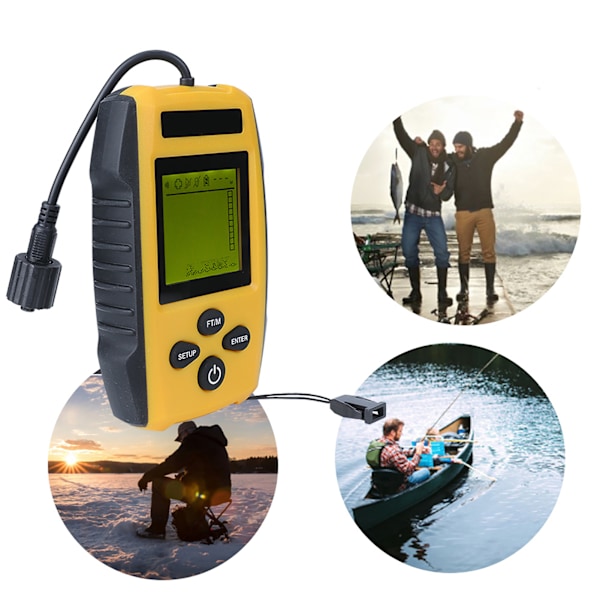 TL88E Bärbar Fiskeutrustning Sonar Sensor Fishfinder Ekolod Fiskefinder Tillbehör