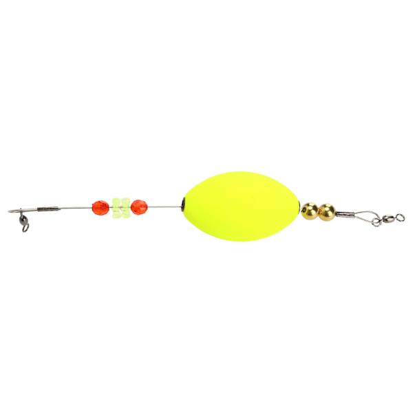 Röd Fisk Kork Flyt Fisketackel Hög Känslighet Hållbar Bobber Stick för Djupt Vatten Gult