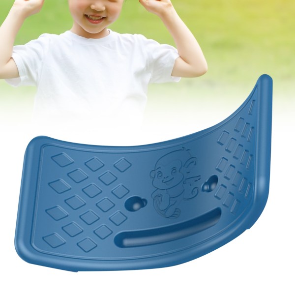 Balanse vippebrett plast for barn Småbarn Tenåringer Balansetreningsbrett med elastisk ball blå