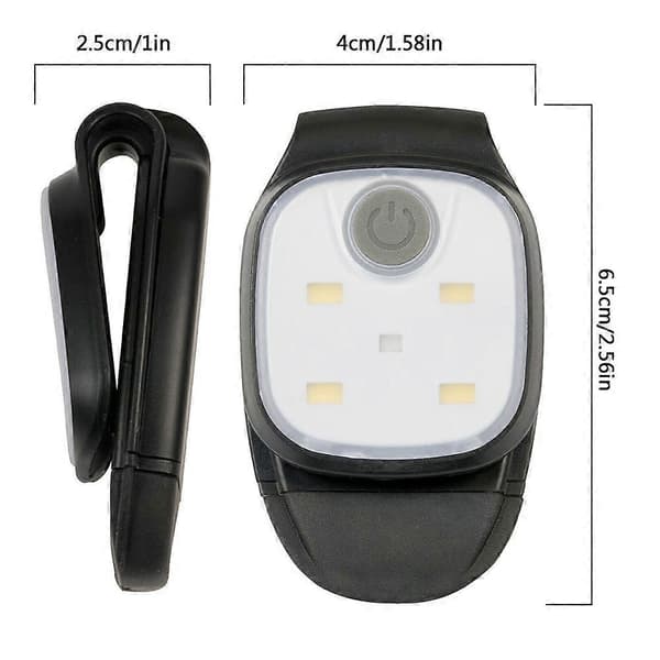 Dimbar sengelampe med klemme. Langvarige oppladbare batterier. Nattlesing i sengen. 2pcs