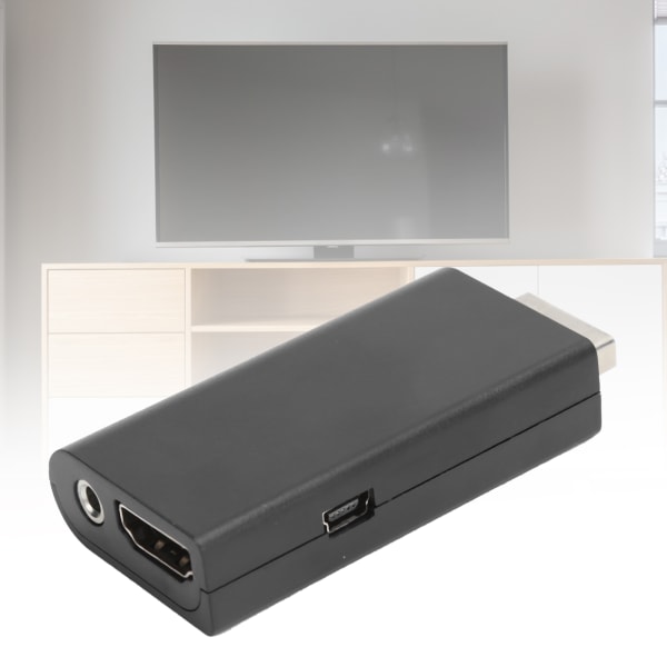 TIMH för PS2 till HD Multimedia Interface Adapter Converter med 3,5 mm Audio Interface Connector Svart