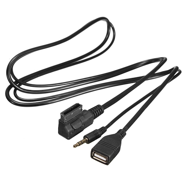 Musikk MDI AMI MMI Grensesnitt USB+Lader AUX Kabel For A6L A8L Q7 A3 A4L A5 A1