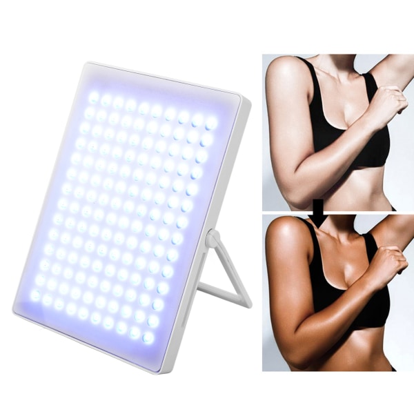TIMH Tanning Lamps 140 Light Chips Face Body Bærbart Tanning Light Panel med fjernbetjening