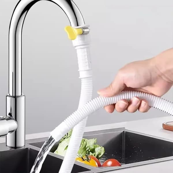 150 cm Flexibel och Utbyggbar Avluftsslang för Luftkonditioneringar, Vit