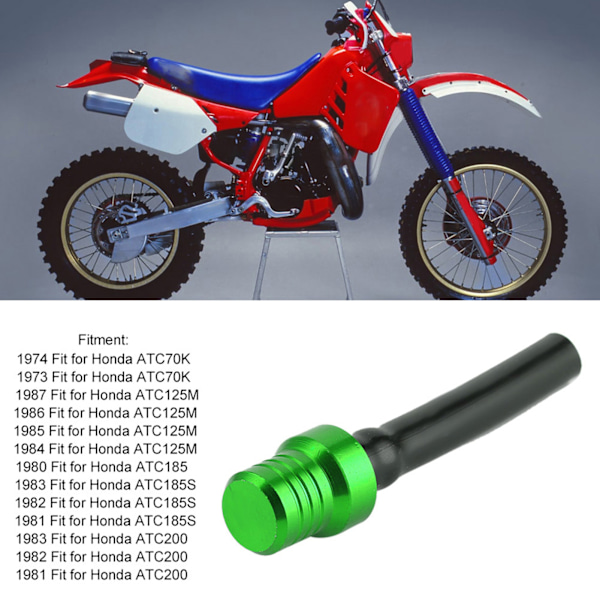 Drivstoff Tanklokk Luftventil Pusteslange Motorsykkel Dirt Bike Deler Passer for Honda ATC70K ATC125M ATC185Grønn