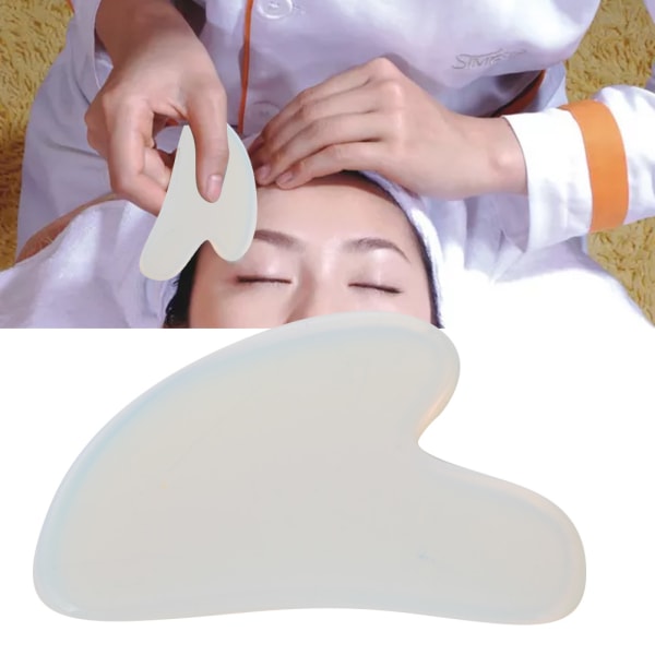 Naturlig opal skrabningsplade Body Guasha Board Face Massager Health Care Tool++/