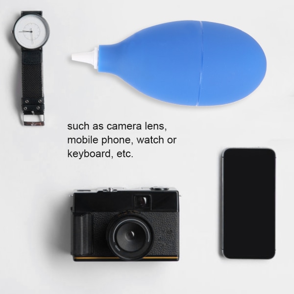 Støvblåser Pump Cleaner Tool for kameraklokketelefon Tastatur Linsefilterrengjøring (blå)/