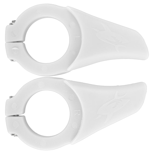 Bike Deputy Handle Bicycle Secondary Rest Handlebar Bicycles Handlebars with Lock RingWhite