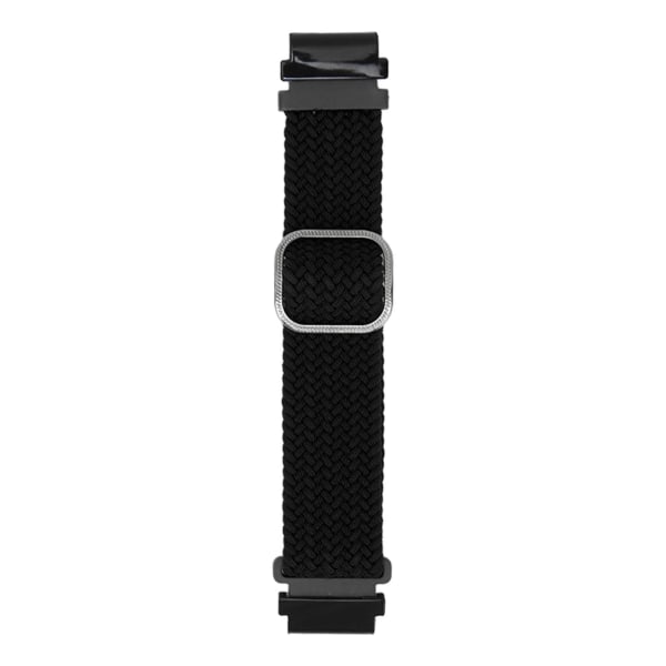 BEMS Watch Band Vevd Nylon Størrelsesjusterbar Watchband Watch Rem for Garmin Fenix 7S 6S 5S Svart