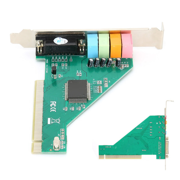PCI Lydkort Channel 4.1 for datamaskin Desktop Intern Audio Karte Stereo Surround CMI8738++