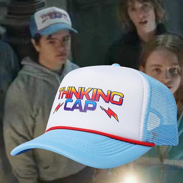 Stranger Things Hellfire Club Dustin Caps med Andegrafikk, Baseballcaps[BEMS]