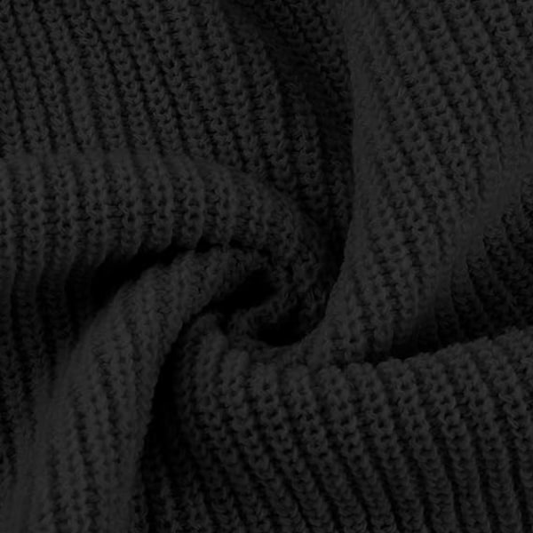 BE-Womens genserkjole Turtleneck Cable Knit Plus Size Party Sexy Minikjole Dark gray XXL