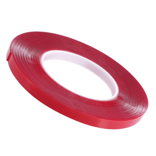 10m Nail Art selvklebende dobbeltsidig tape rød film klar tape for negledisplay linse manikyrverktøy++/
