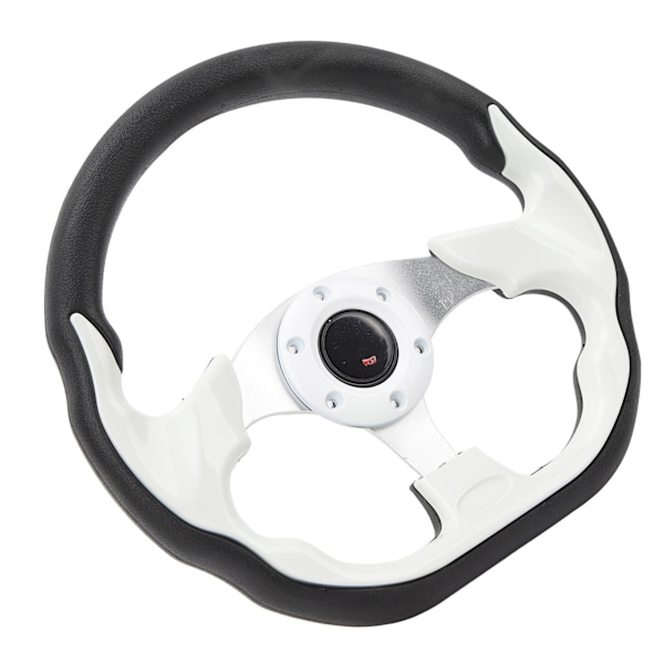 12,5 Tums Golfvagnsratt Universal 6 Hål Rattbyte för E‑Z‑GO TXT &amp; RXV Vit