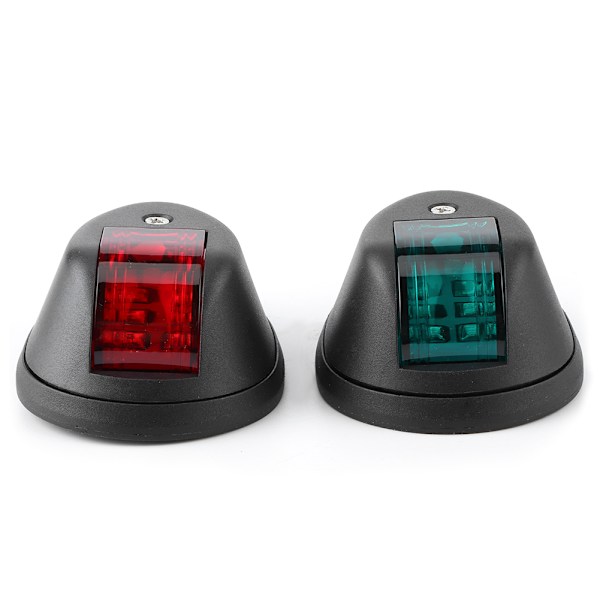 DC12V-24V 3W LED Navigationslys Signallampe IP66 Vandtæt til Marinebåd Yacht Sort