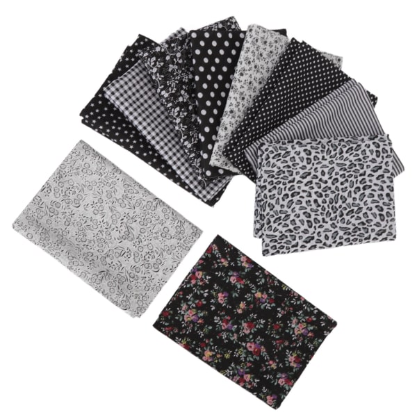 BEMS Craft Fabric Soft Prevent Pilling Printing Cuttable Cotton DIY Sewing Fabric Cloth for Quilting Scrapbooking 10 Colors