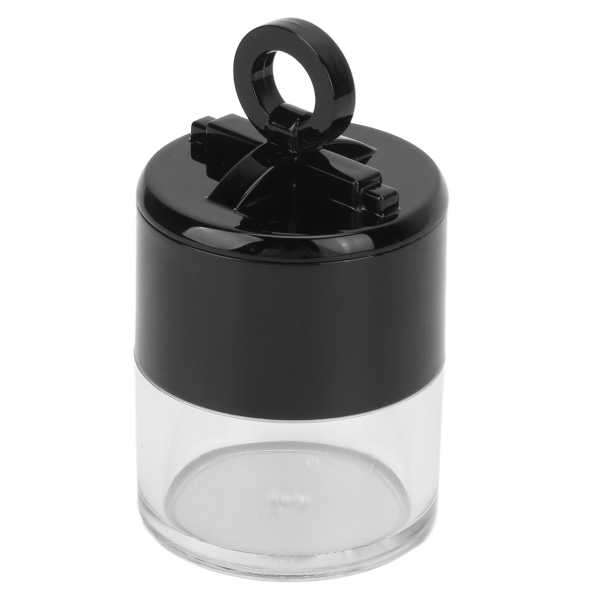 Lös pulver tom låda Mini bärbar tom sminkpulverbehållare med flockande puff (svampform) ++/