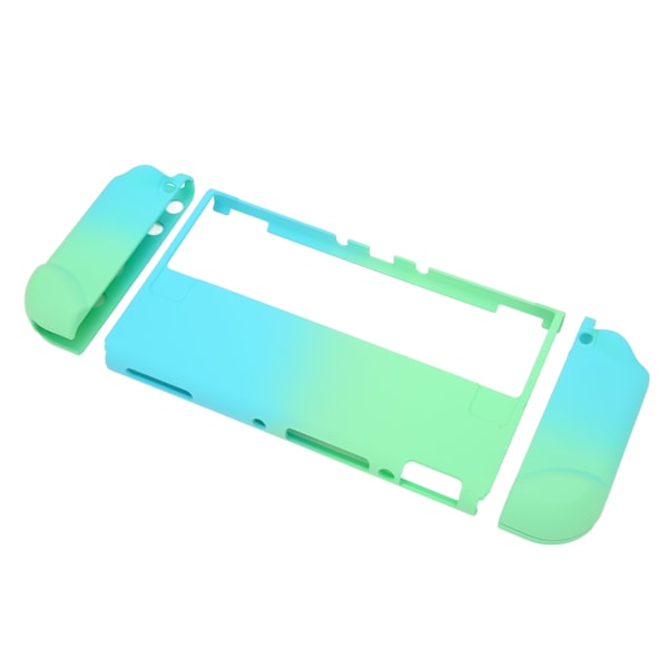 Skyddsöverdrag för spelkonsol, Gradient Ergonomiskt Grepp, Silikon, för Switch OLED, Blå Grön