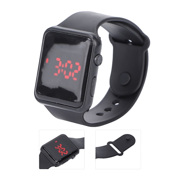Luminous Elektronisk Ur Mode Stilfuld Armbåndsur Digitalt Ur Armbånd Sort