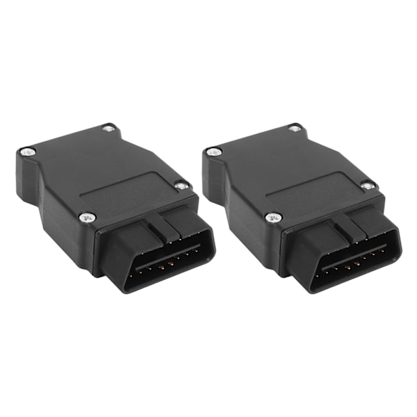 2kpl OBD2 16-nastainen liitinadapteri ABS-muovikevyt F-sarjalle E-sarjan diagnostiikkatarkistus ECU-työkalut
