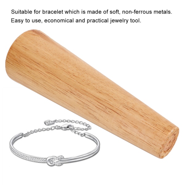 Reparationsværktøj til smykker deformation rund form træarmbånd dorn Armbåndsjustering (kort)/