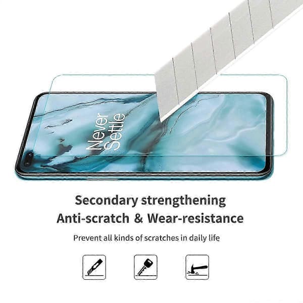 Premium härdat glas Kompatibel med OnePlus Nord Protection