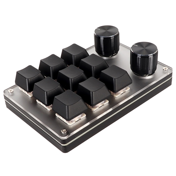 TIMH Red Switch Macro Keyboard Plug and Play Ergonomisk tilpassede knapper USB Mini-tastatur til stationær pc 9 taster 2 knapper