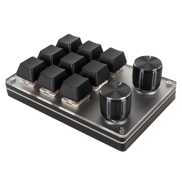 TIMH Red Switch Macro Keyboard Plug and Play Ergonomisk tilpassede knapper USB Mini-tastatur til stationær pc 9 taster 2 knapper