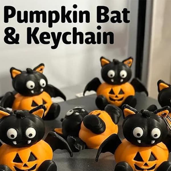 Halloween sort flagermus nøglering græskar flagermus nøglering tilbehør piger bilnøgle pung vedhæng