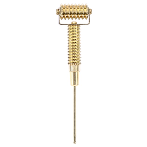 Acupuncture Points Detector Probe Facial Ear Acupoints Spring Needle Massage Roller (Gold)