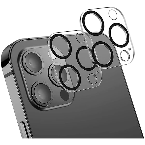 【BEMS】2-pack Compatible with iPhone 14 PRO Lens Protector Full Coverage Tempered Glass Camera Protector