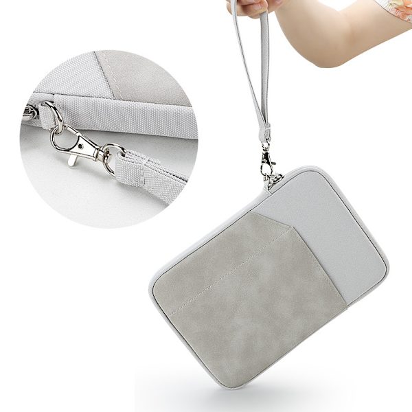 【BEMS】Tablet 7.9-11 inch Computer Bag with Pockets Light Grey Light Grey 9.7-10.8inch