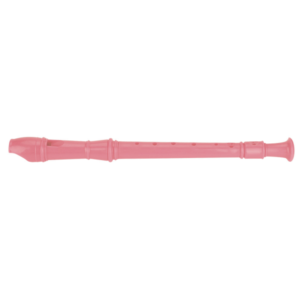 8-reikäinen klarinettihuilu puhdistustangolla ja ohjeet lapsille, aloittelijoille (vaaleanpunainen)//+