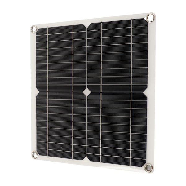 RV Solcellepanel 12W Mono Solcelle Batterilader Panel Adaptiv Integrert Spenningsreguleringsmodul Intelligent Kontroll med Laderegulering 30A