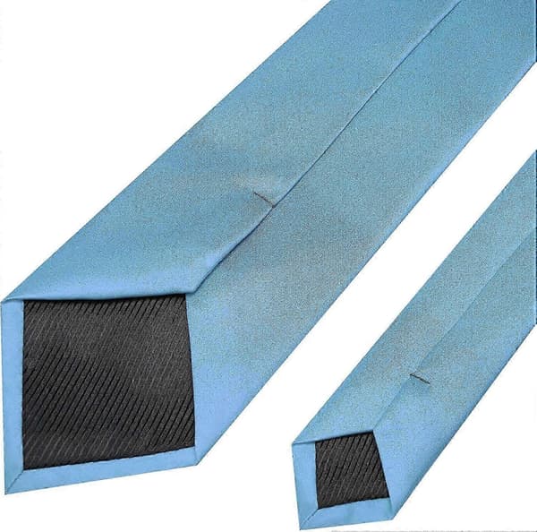 Ensfarget slips for menn for forretninger og bryllupsfester [BEMS] Baby Blue
