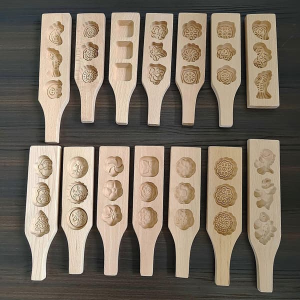 Trehålsform i trä Kompatibel med pasta