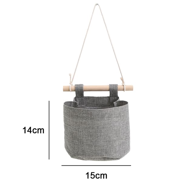 【BEMS】Riippuva säilytyspussi - yksittäispakkaus (14*15*7CM) - harmaa