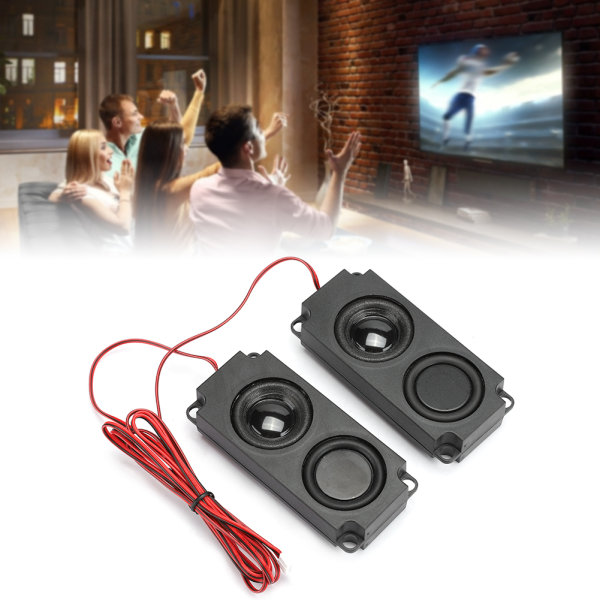 8Ω 5W Bärbar Heavy Bass Audio Cavity 40mm Magnetic Dual Speaker för TV Monitor++
