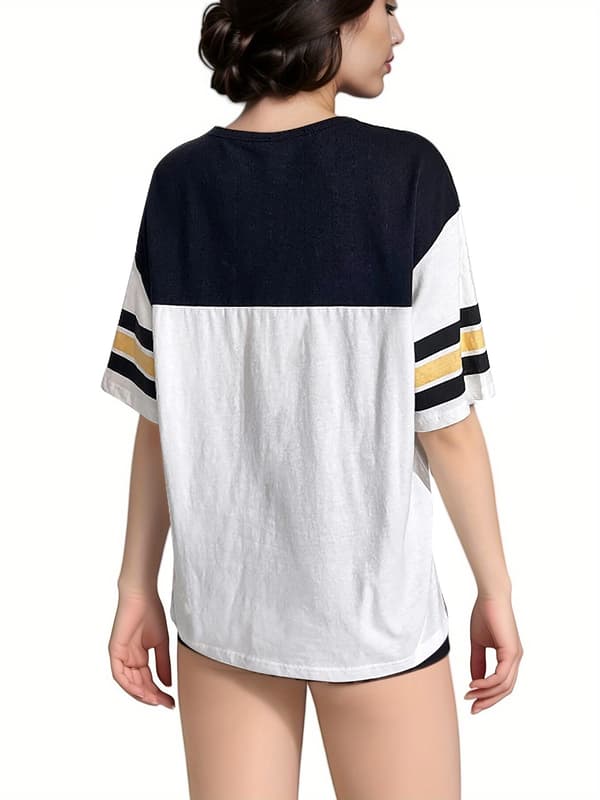 Dame American 28 Soccer Oversize T-shirt Sort black L