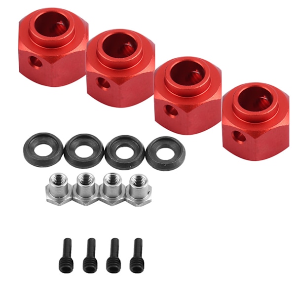 RC-bilhjul Bredare Adapter 9mm Breddningssats för TRAXXAS TRX-4 D90 SCX10 1/10 Bil (Röd)