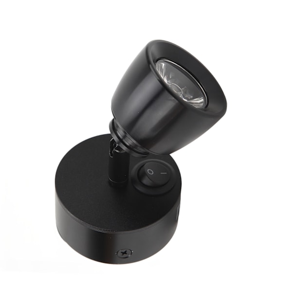 Leselys DC12V til 24V Høy Lysstyrke Varmt Hvitt Lys LED RV Sengelampe for lastebiler Campere Tilhengere Skip Yachter Svart