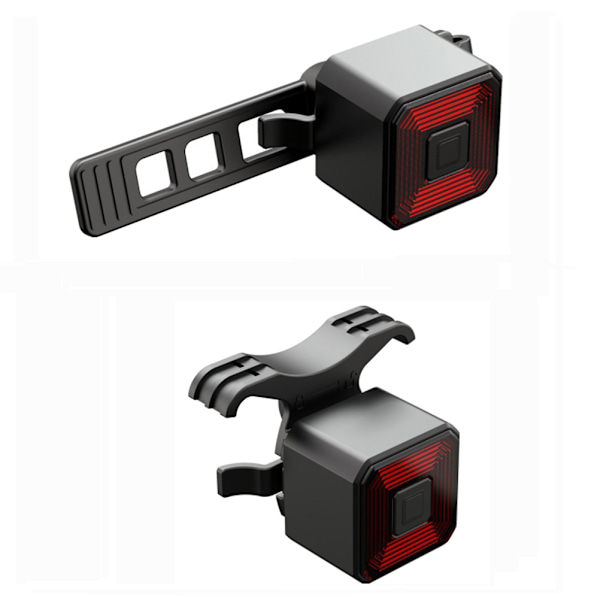 Smart Bike Tail Light Ultra Bright Bike Brake Light USB Uppladdningsbart vattentätt LED-ljus Bakljus