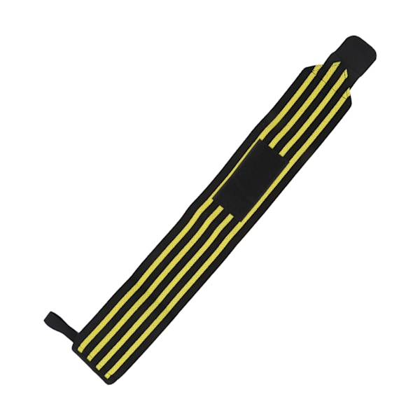 Säädettävät Fitness Painonnosto Rannetuet - Elastinen Rannetuki (Musta/Keltainen)